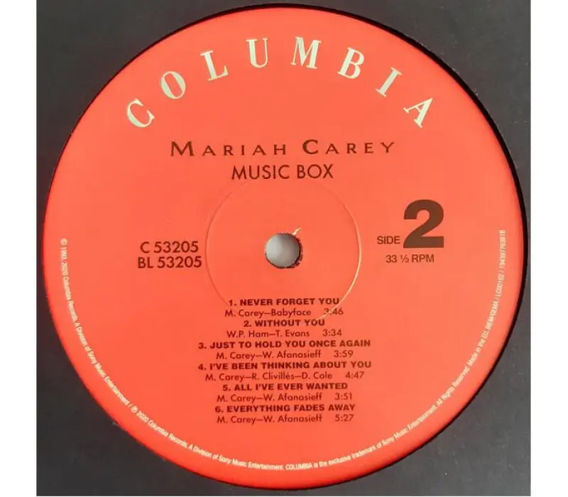Виниловая пластинка Mariah Carey – Music Box, Kinodrive.kz — фото 4