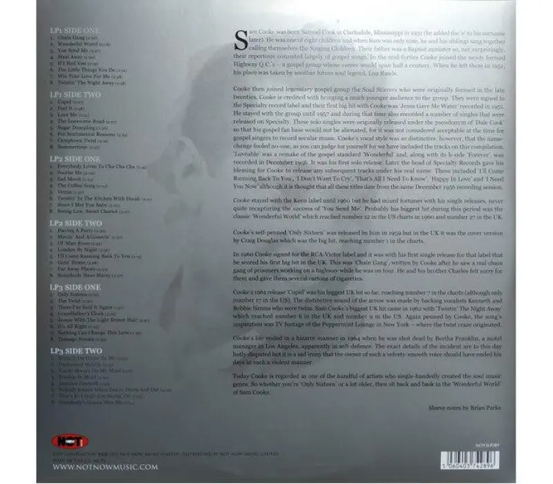 Виниловая пластинка Sam Cooke – The Platinum Collection, Kinodrive.kz — фото 4