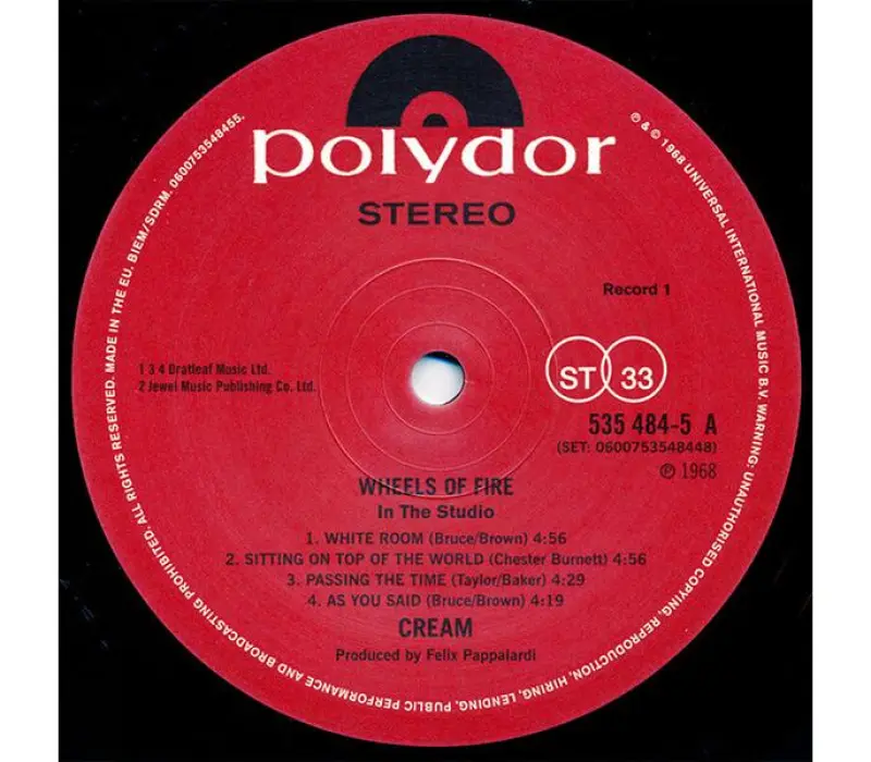 Виниловая пластинка Cream – Wheels Of Fire, Kinodrive.kz — фото 5