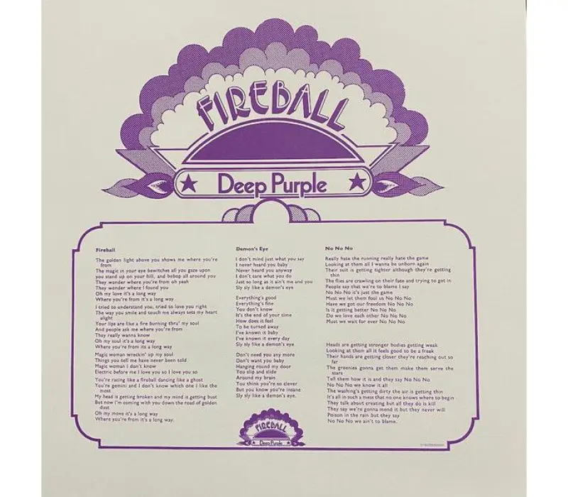 Виниловая пластинка Deep Purple – Fireball, Kinodrive.kz — фото 7