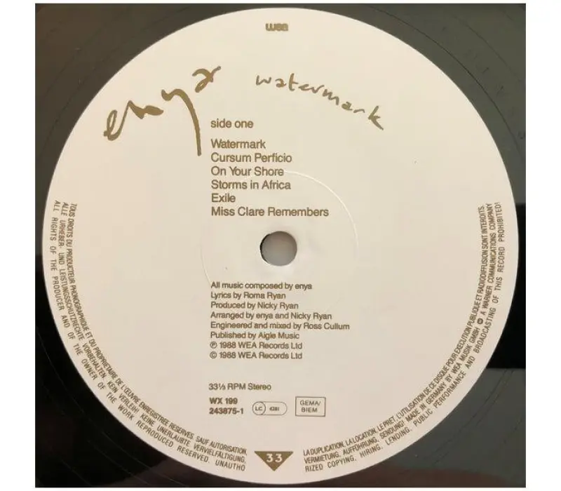 Виниловая пластинка Enya – Watermark, Kinodrive.kz — фото 4