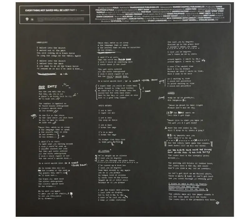 Виниловая пластинка Foals – Everything Not Saved Will Be Lost: Part 1, Kinodrive.kz — фото 5