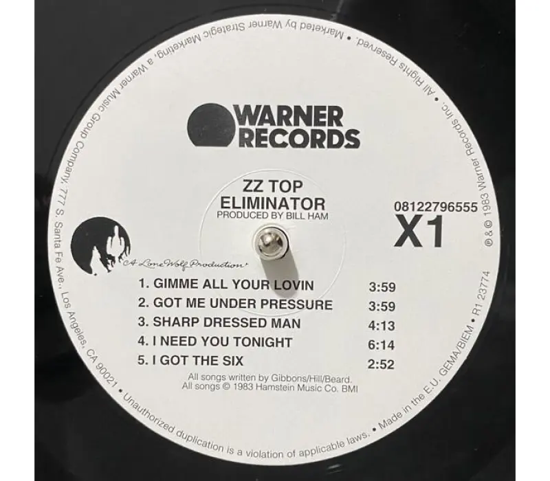 Виниловая пластинка ZZ Top – Eliminator, Kinodrive.kz — фото 4