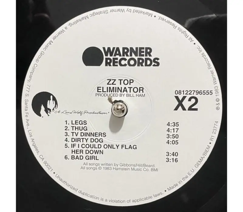 Виниловая пластинка ZZ Top – Eliminator, Kinodrive.kz — фото 5