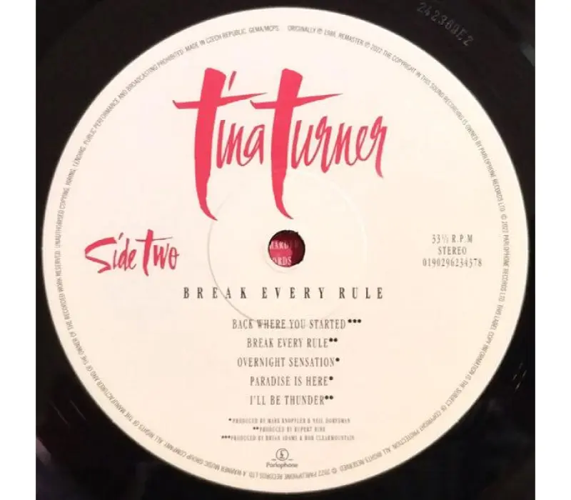 Виниловая пластинка Tina Turner – Break Every Rule, Kinodrive.kz — фото 5