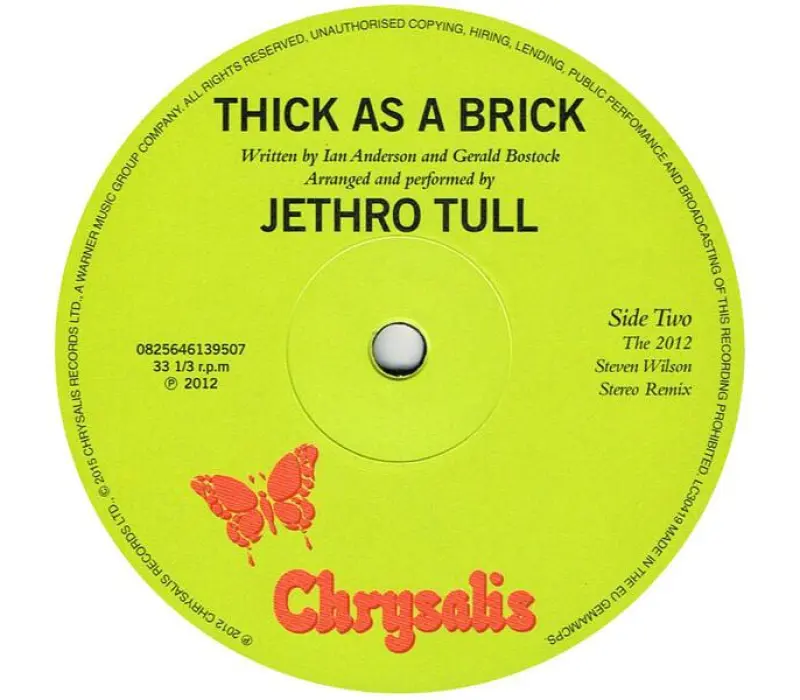 Виниловая пластинка Jethro Tull – Thick As A Brick, Kinodrive.kz — фото 12