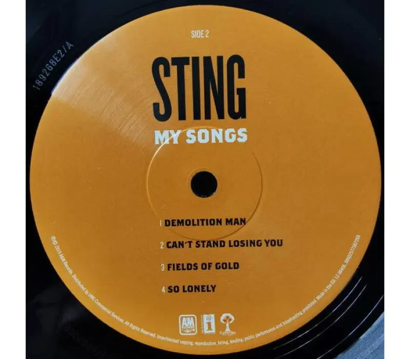 Виниловая пластинка Sting – My Songs, Kinodrive.kz — фото 4