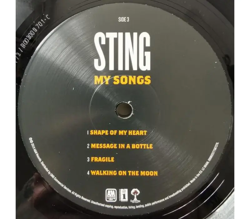 Виниловая пластинка Sting – My Songs, Kinodrive.kz — фото 5