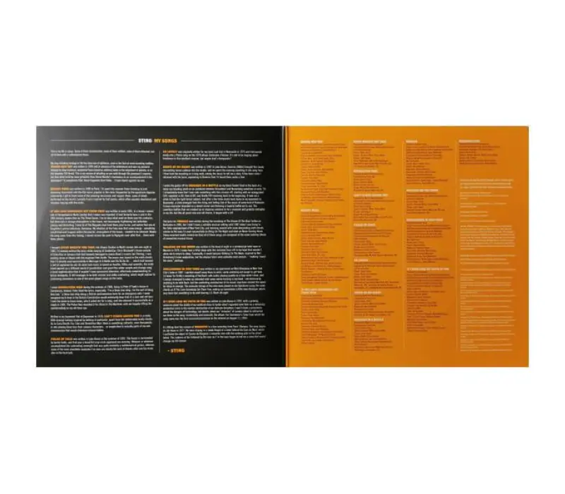 Виниловая пластинка Sting – My Songs, Kinodrive.kz — фото 6