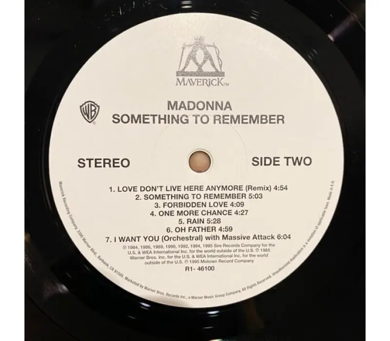 Виниловая пластинка Madonna – Something To Remember, Kinodrive.kz — фото 2