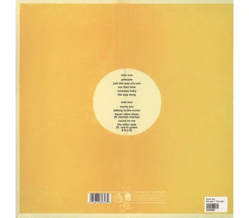 Виниловая пластинка Bruno Mars – Doo-Wops & Hooligans, Kinodrive.kz — фото 5