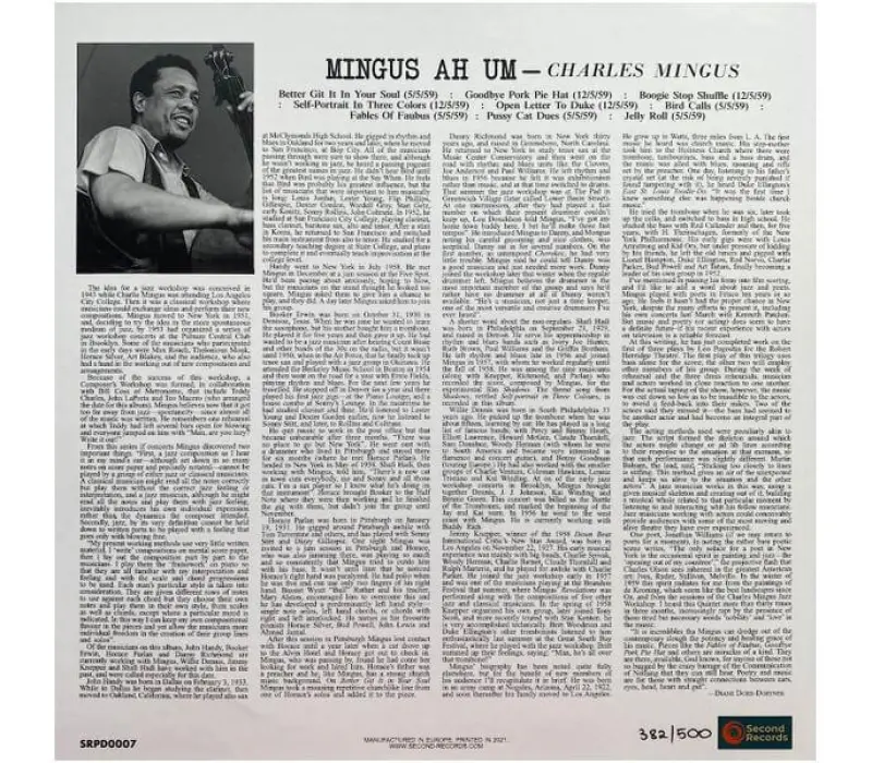 Виниловая пластинка Charles Mingus – Mingus Ah Um, Kinodrive.kz — фото 10