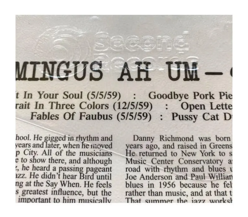 Виниловая пластинка Charles Mingus – Mingus Ah Um, Kinodrive.kz — фото 2