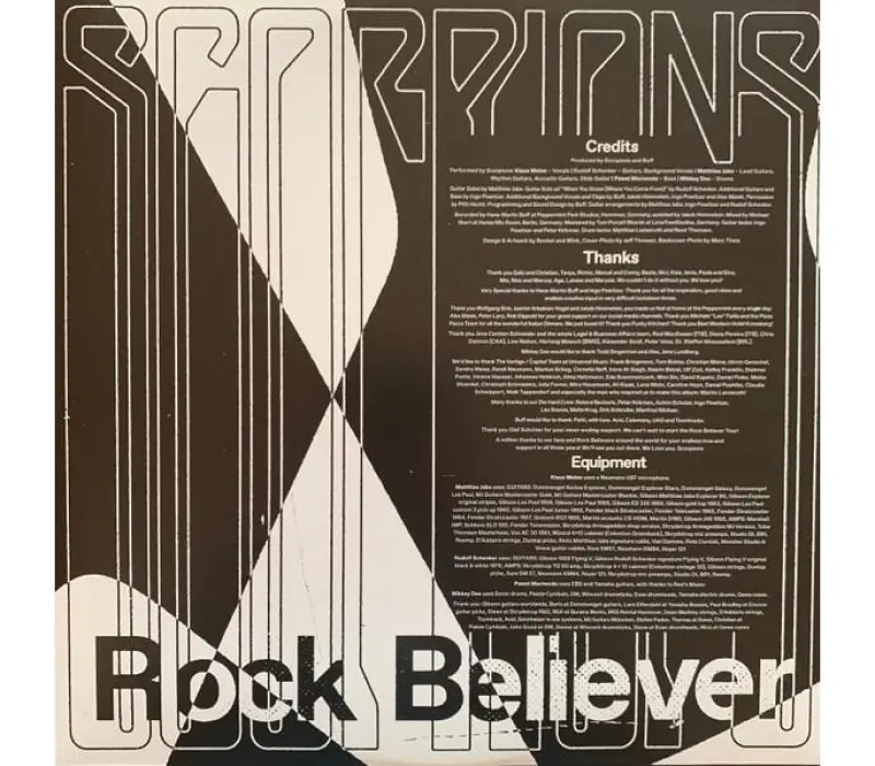 Виниловая пластинка Scorpions – Rock Believer, Kinodrive.kz — фото 5
