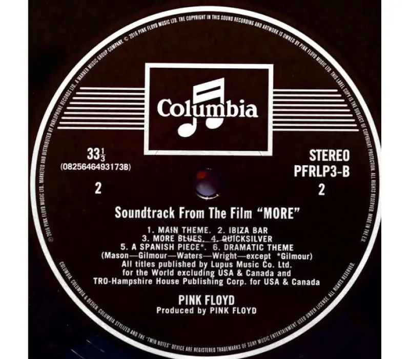 Виниловая пластинка Pink Floyd - More, Kinodrive.kz — фото 4