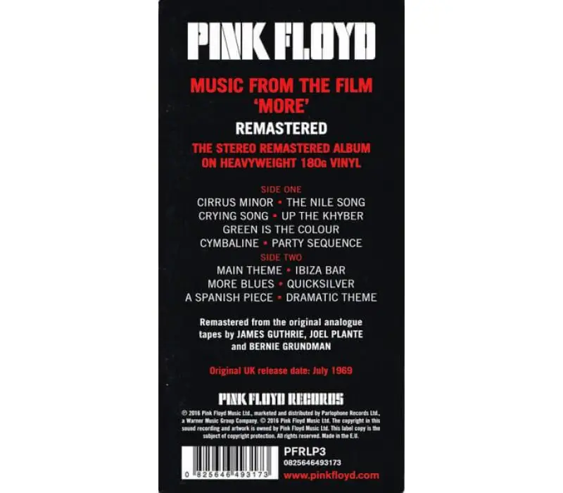 Виниловая пластинка Pink Floyd - More, Kinodrive.kz — фото 5