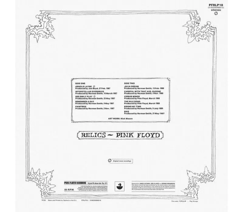 Виниловая пластинка Pink Floyd – Relics, Kinodrive.kz — фото 2