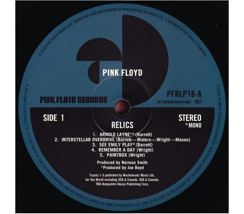 Виниловая пластинка Pink Floyd – Relics, Kinodrive.kz — фото 3