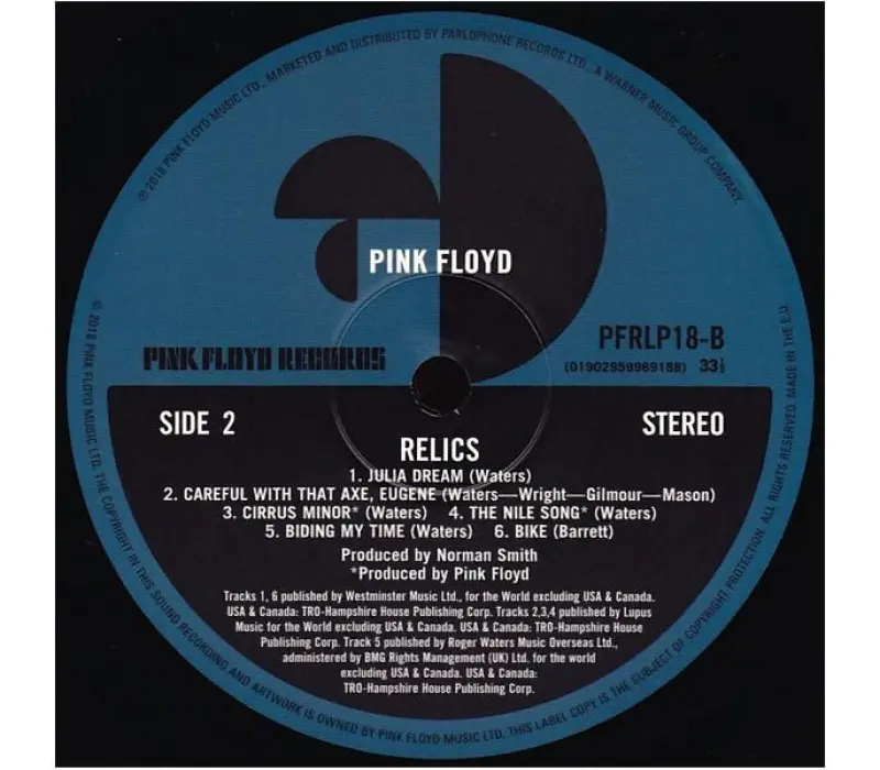 Виниловая пластинка Pink Floyd – Relics, Kinodrive.kz — фото 4