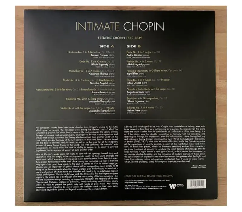 Виниловая пластинка  Various Artists – Intimate Chopin, Kinodrive.kz — фото 2