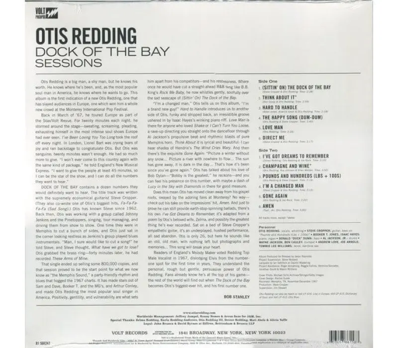 Виниловая пластинка Otis Redding – Dock Of The Bay Sessions, Kinodrive.kz — фото 7