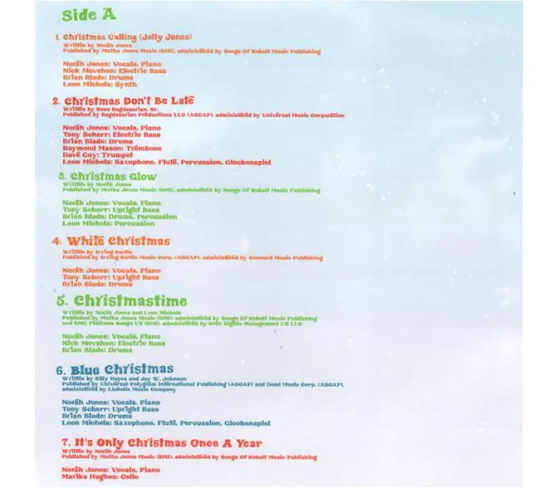 Виниловая пластинка Norah Jones – I Dream Of Christmas, Kinodrive.kz — фото 2