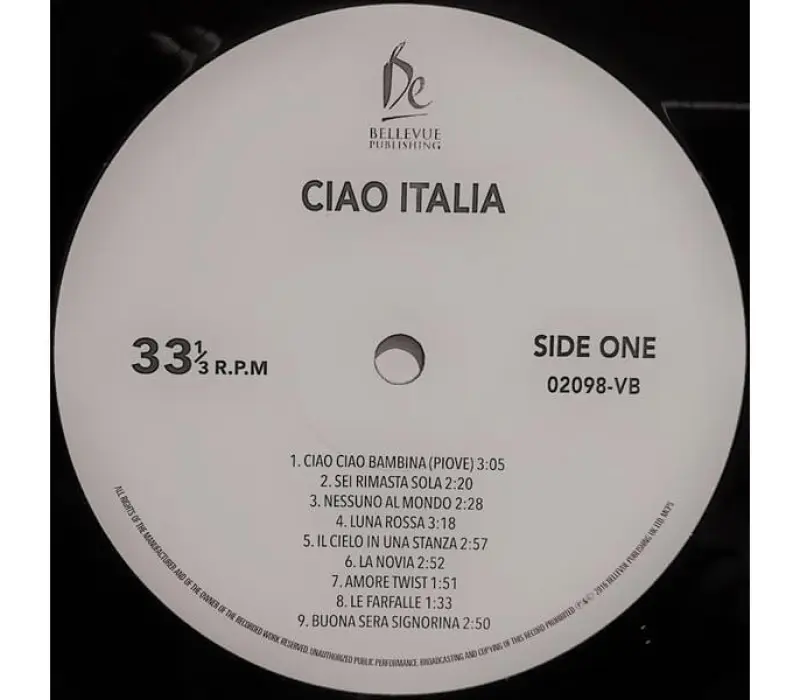 Виниловая пластинка Various Artists – Ciao Italia, Kinodrive.kz — фото 3