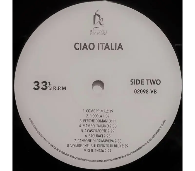 Виниловая пластинка Various Artists – Ciao Italia, Kinodrive.kz — фото 4