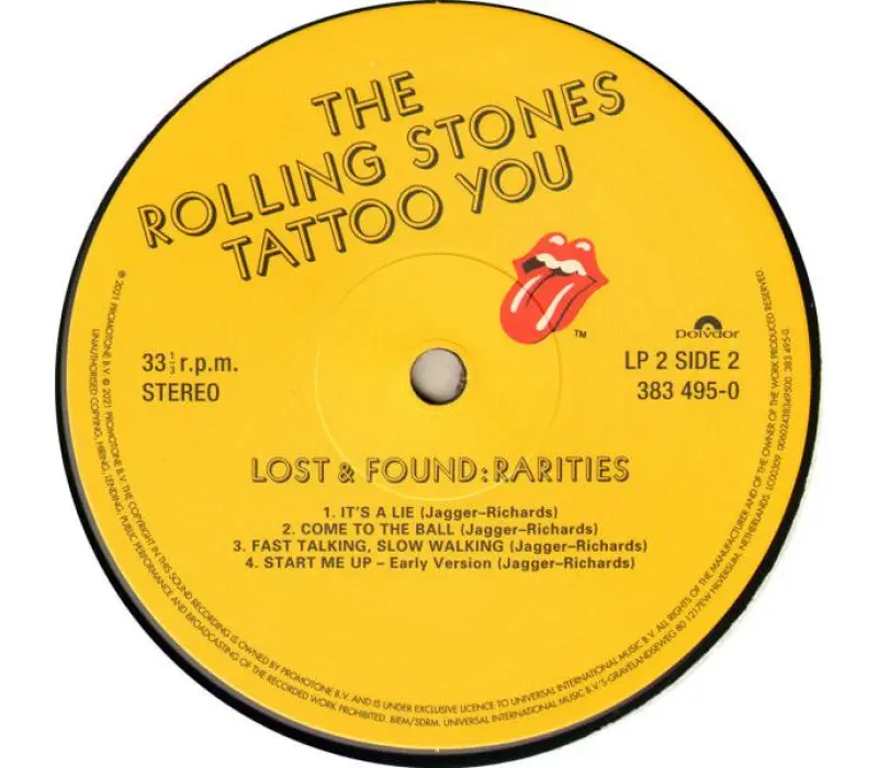 Виниловая пластинка The Rolling Stones – Tattoo You, Kinodrive.kz — фото 6