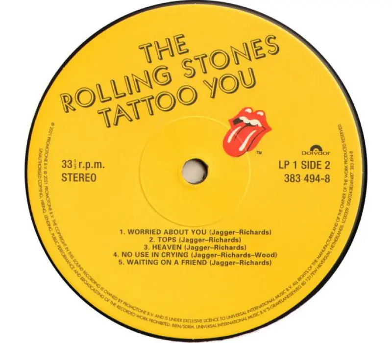 Виниловая пластинка The Rolling Stones – Tattoo You, Kinodrive.kz — фото 8