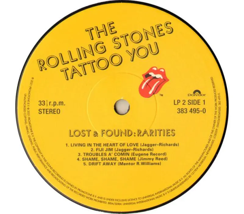 Виниловая пластинка The Rolling Stones – Tattoo You, Kinodrive.kz — фото 9