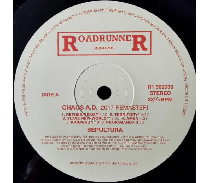 Виниловая пластинка Sepultura – Chaos A.D., Kinodrive.kz — фото 6