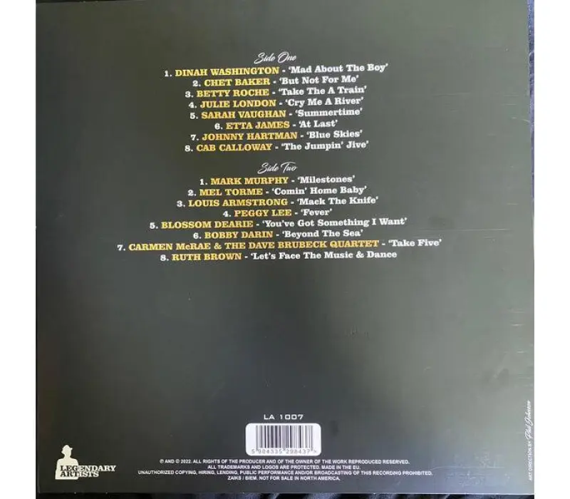 Виниловая пластинка Various Artists – The Very Best Vocal Jazz Collection, Kinodrive.kz — фото 4