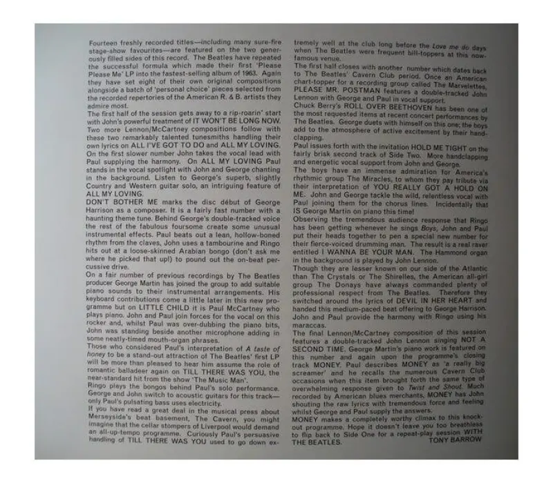 Виниловая пластинка The Beatles – With The Beatles, Kinodrive.kz — фото 6