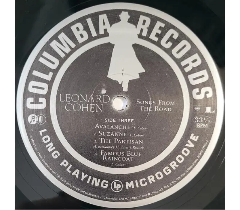 Виниловая пластинка Leonard Cohen – Songs From The Road, Kinodrive.kz — фото 6