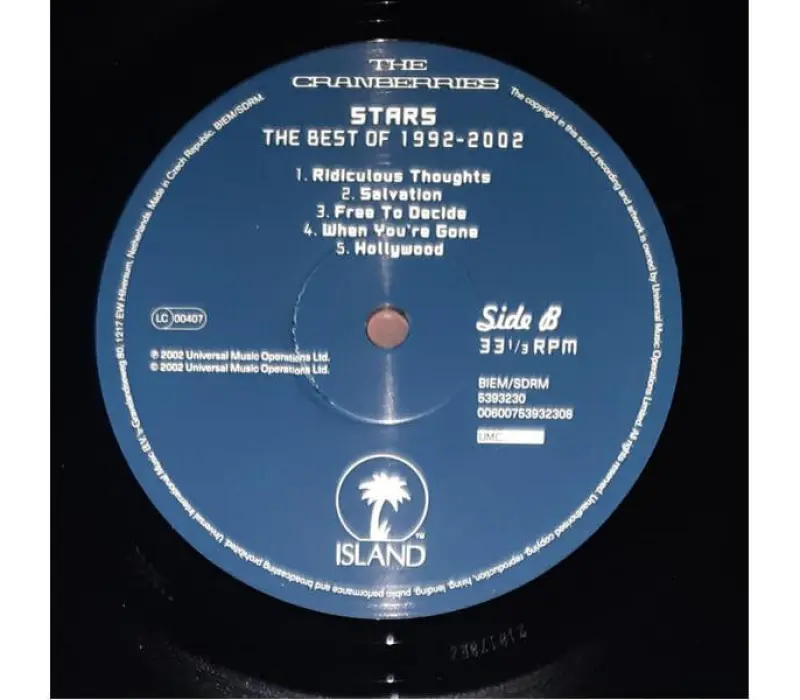 Виниловая пластинка The Cranberries – Stars: The Best Of 1992-2002, Kinodrive.kz — фото 5