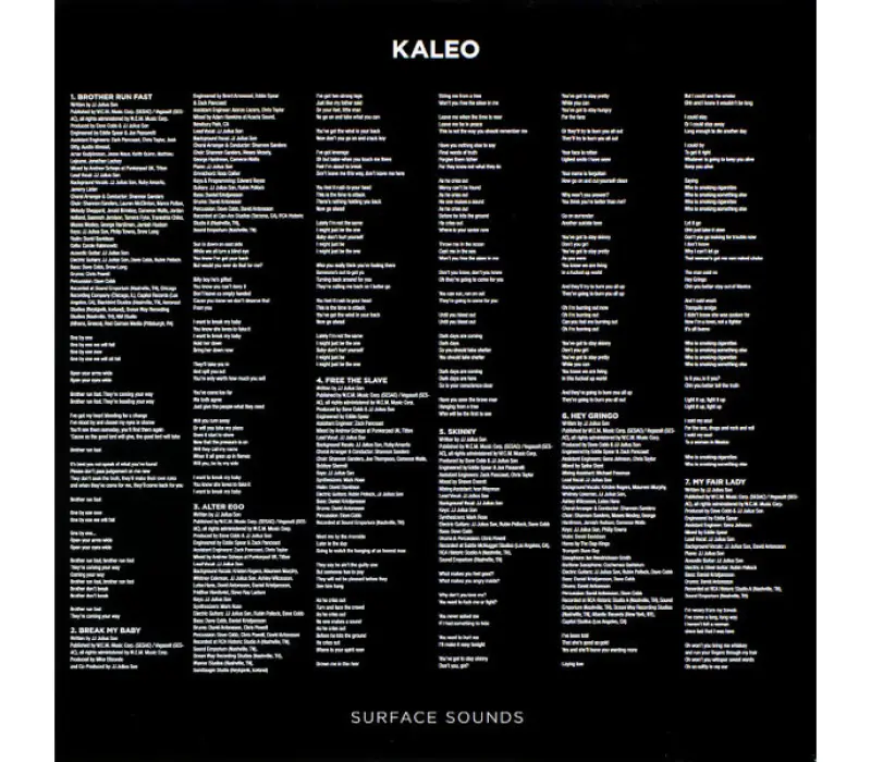 Виниловая пластинка Kaleo – Surface Sounds, Kinodrive.kz — фото 8