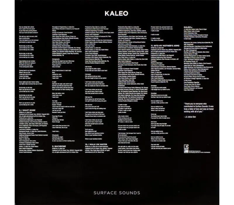 Виниловая пластинка Kaleo – Surface Sounds, Kinodrive.kz — фото 9