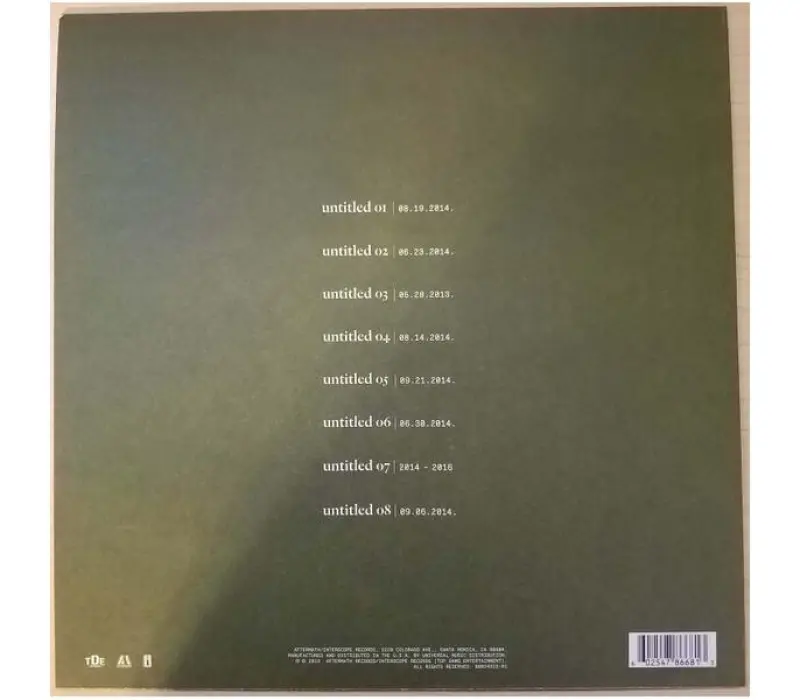 Виниловая пластинка Kendrick Lamar – Untitled Unmastered, Kinodrive.kz — фото 4