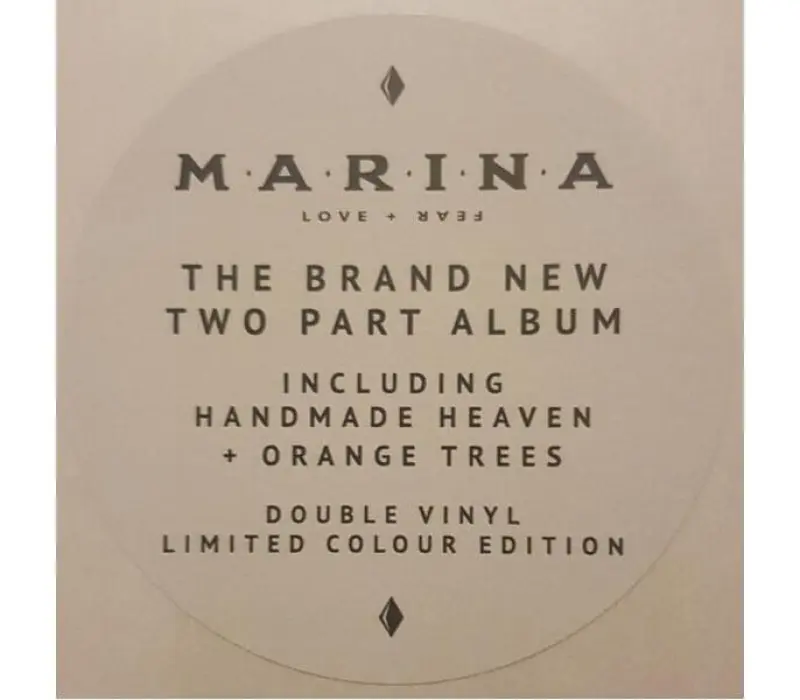 Виниловая пластинка Marina - Love + Fear, Kinodrive.kz — фото 15