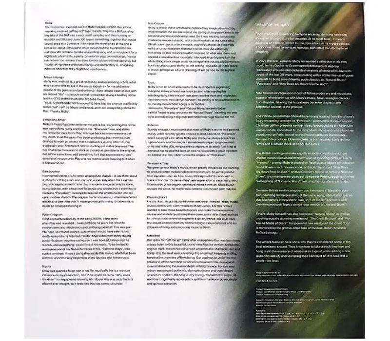 Виниловая пластинка Moby – Reprise Remixes, Kinodrive.kz — фото 3