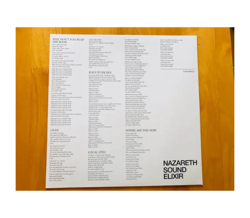 Виниловая пластинка Nazareth – Sound Elixir, Kinodrive.kz — фото 8