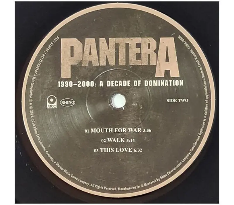 Виниловая пластинка Pantera – 1990-2000: A Decade Of Domination, Kinodrive.kz — фото 10