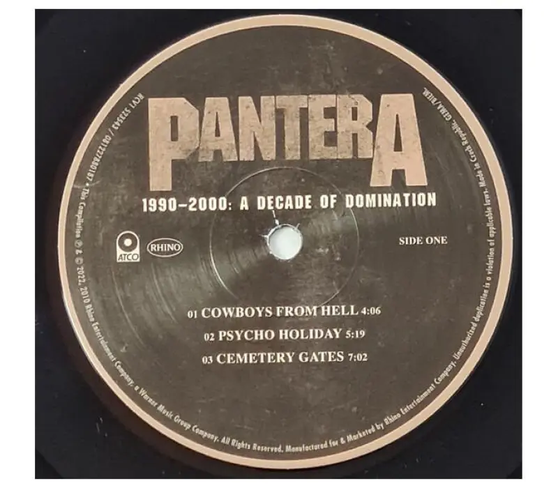 Виниловая пластинка Pantera – 1990-2000: A Decade Of Domination, Kinodrive.kz — фото 11