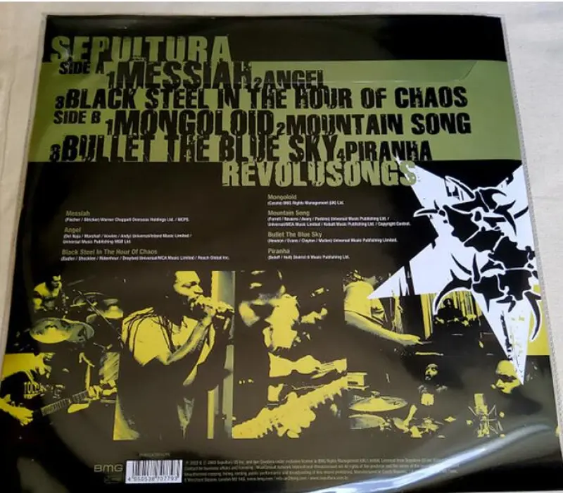 Виниловая пластинка Sepultura – Revolusongs, Kinodrive.kz — фото 2