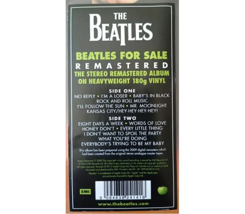 Виниловая пластинка The Beatles – Beatles For Sale, Kinodrive.kz — фото 2