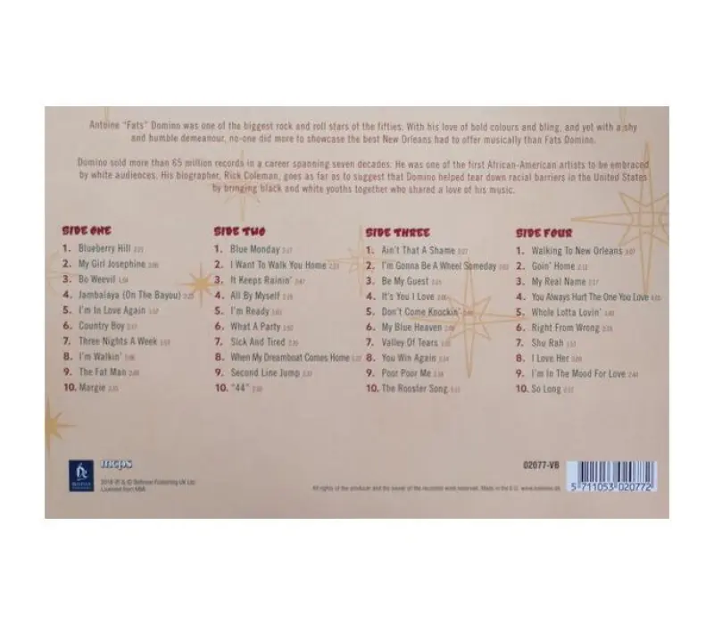 Виниловая пластинка Fats Domino – 40 Golden Classics, Kinodrive.kz — фото 10