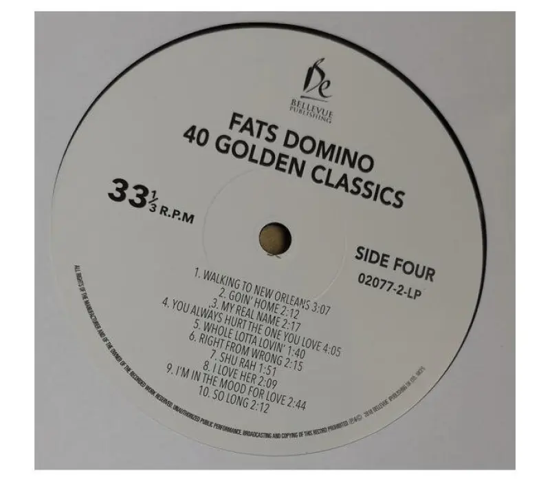 Виниловая пластинка Fats Domino – 40 Golden Classics, Kinodrive.kz — фото 4