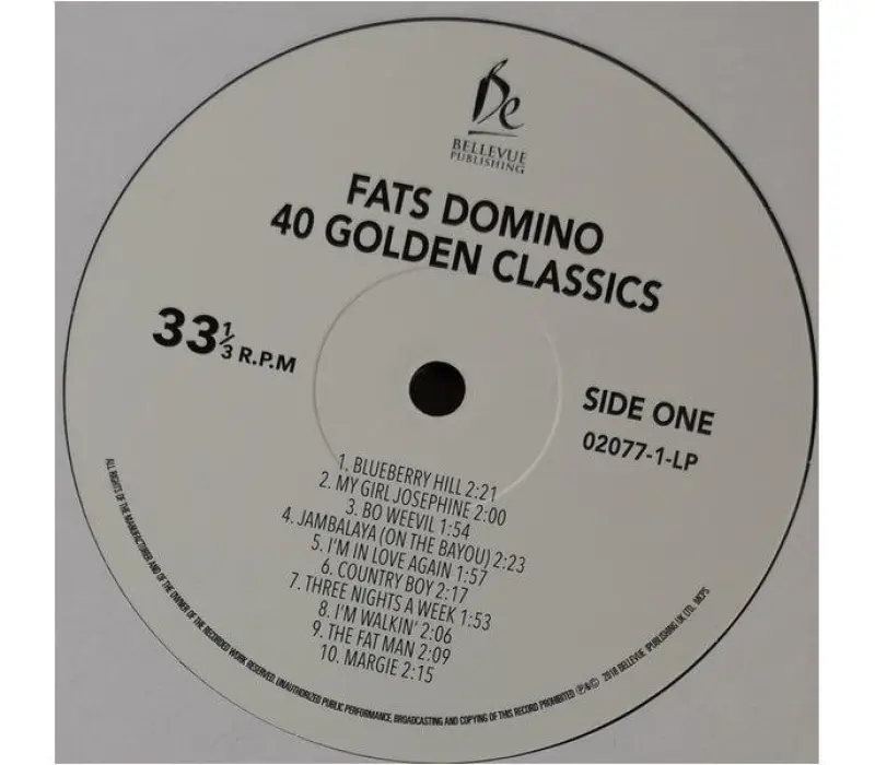 Виниловая пластинка Fats Domino – 40 Golden Classics, Kinodrive.kz — фото 5