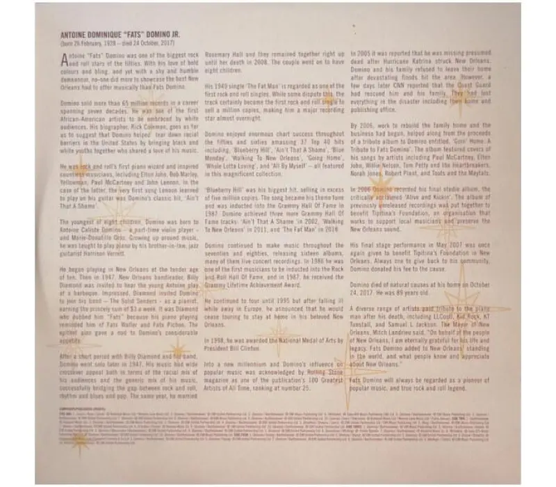 Виниловая пластинка Fats Domino – 40 Golden Classics, Kinodrive.kz — фото 6